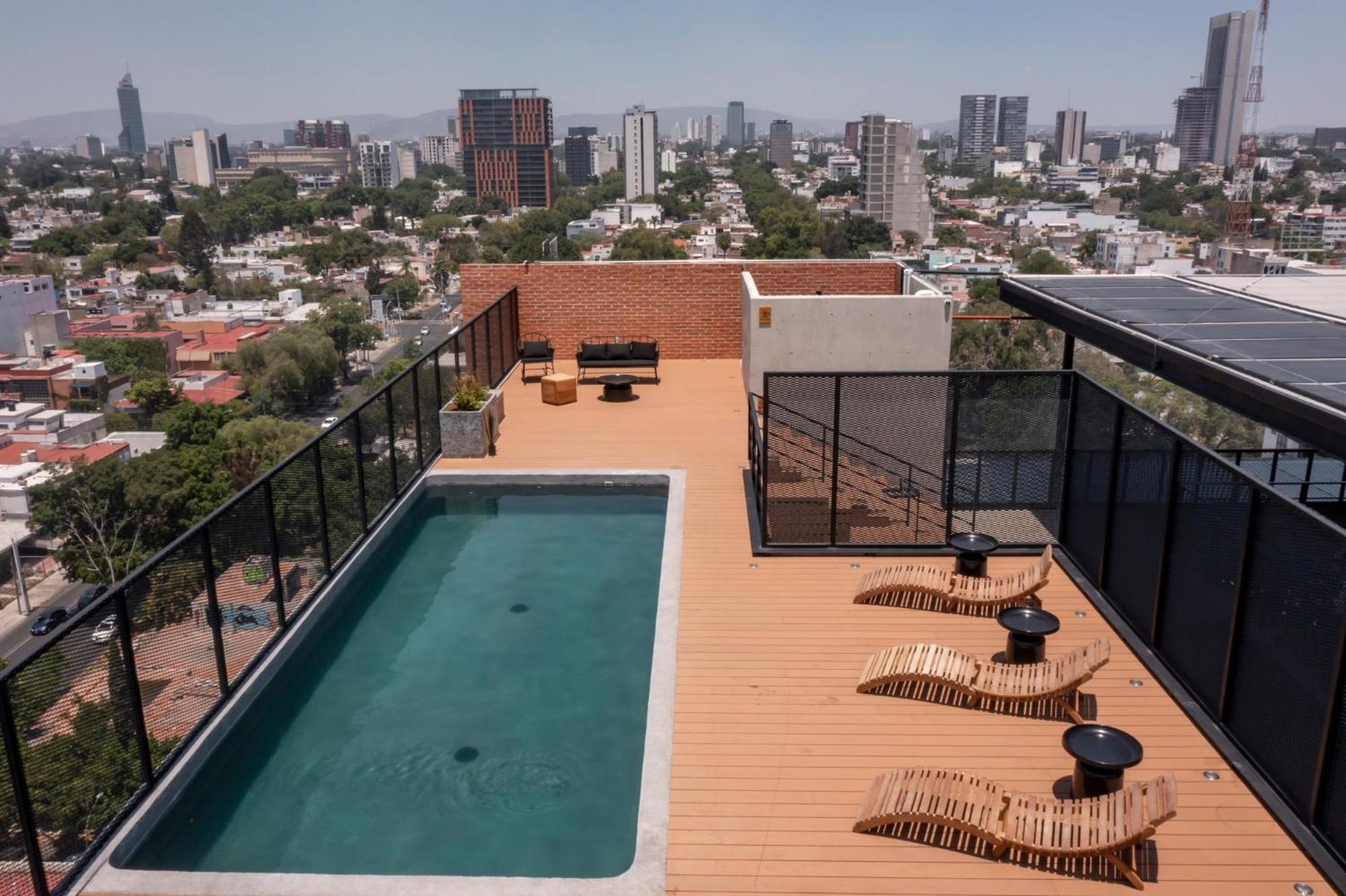 Galeria Flat Rooftop Pool Witgdl Guadalajara Exterior foto